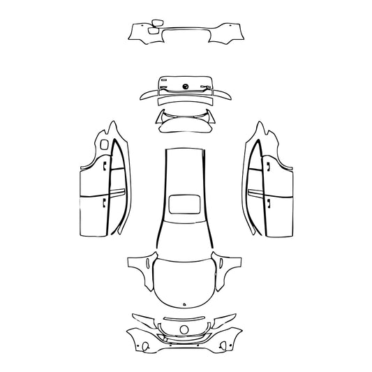 Pre-Cut PPF Mercedes-Benz EQC Base 2021 - PPF-Kits