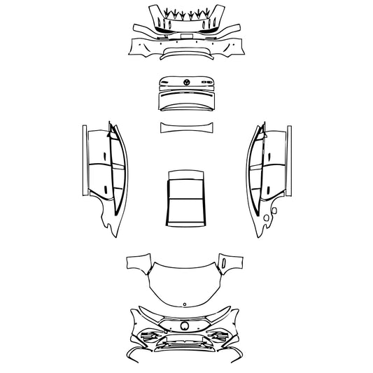 Pre-Cut PPF Mercedes-Benz EQS AMG Line 2023 - PPF-Kits