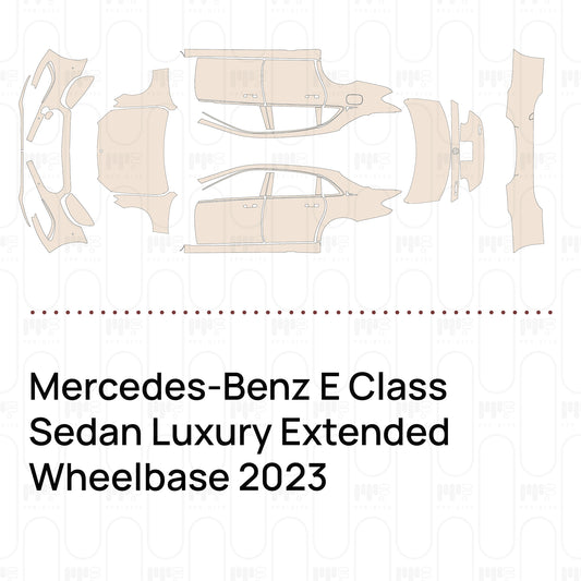 Voorgesneden PPF Mercedes-Benz E Class Sedan Luxury Extended Wheelbase 2023