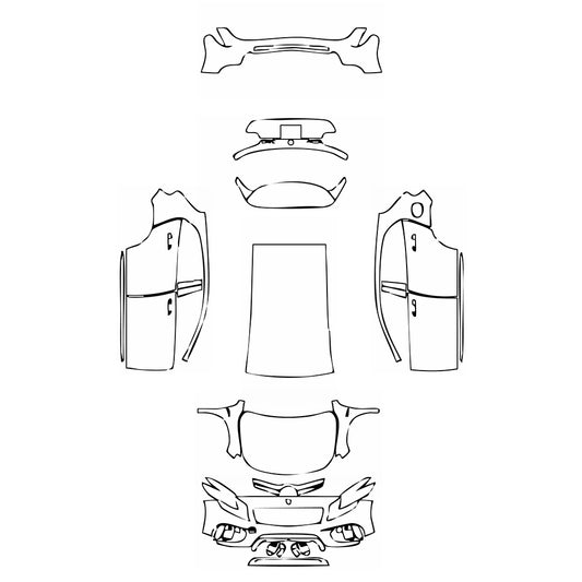 Pre-Cut PPF Mercedes-Benz GLA AMG GLA 45 2018 - PPF-Kits