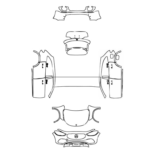 Pre-Cut PPF Mercedes-Benz GLA Base 2021 - PPF-Kits
