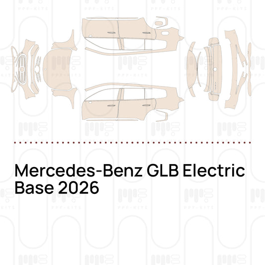 Mercedes-Benz GLB Electric Base 2026 – Voorgesneden PPF-lakbeschermingsfolie