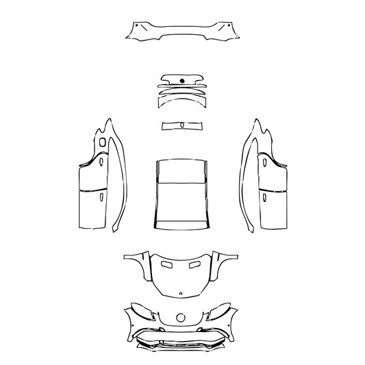 Pre-Cut PPF Mercedes-Benz GLE GLE Coupe AMG GLE 63 2018 - PPF-Kits