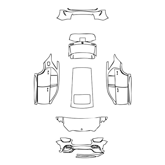 Pre-Cut PPF Mercedes-Benz GLE GLE SUV AMG GLE 53 2023 - PPF-Kits