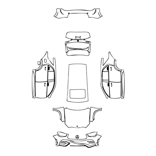 Pre-Cut PPF Mercedes-Benz GLE GLE SUV AMG line 2020 - PPF-Kits