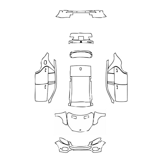 Pre-Cut PPF Mercedes-Benz GLE GLE SUV Base 2016 - PPF-Kits