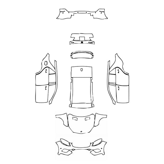 Pre-Cut PPF Mercedes-Benz GLE GLE SUV Sport 2018 - PPF-Kits