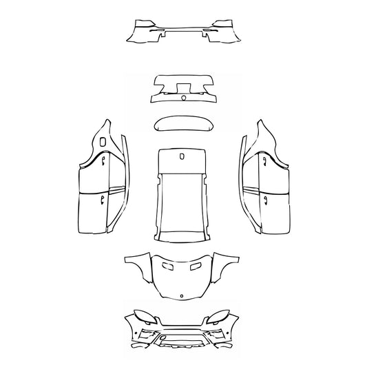 Pre-Cut PPF Mercedes-Benz ML Sport 2014 - PPF-Kits