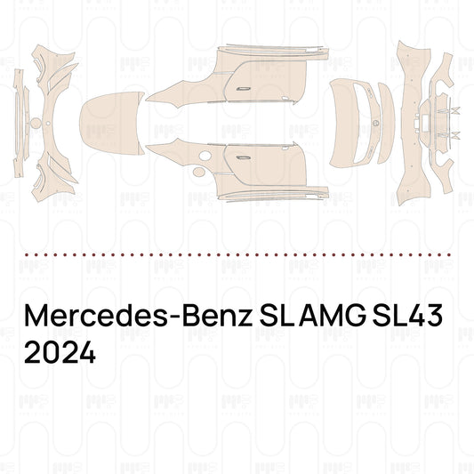 Voorgesneden PPF Mercedes-Benz SL AMG SL43 2024