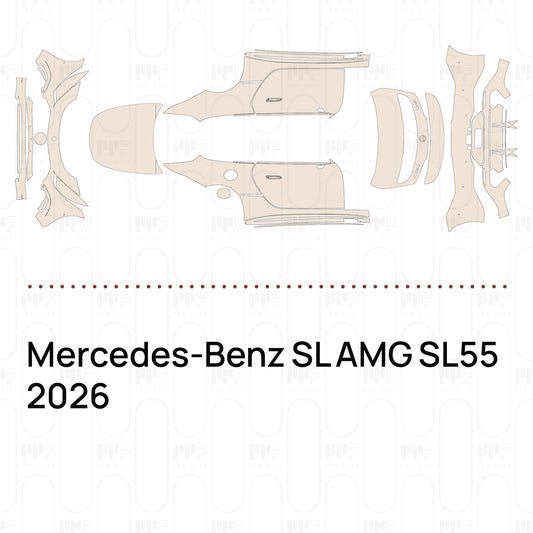 Voorgesneden PPF Mercedes-Benz SL AMG SL55 2026