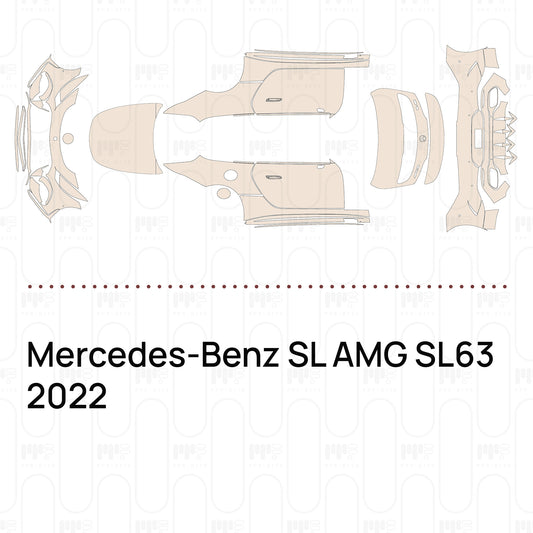 Voorgesneden PPF Mercedes-Benz SL AMG SL63 2022