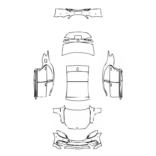 Pre-Cut PPF Mercedes-Benz S Class Sedan AMG S63 L 2014 - PPF-Kits