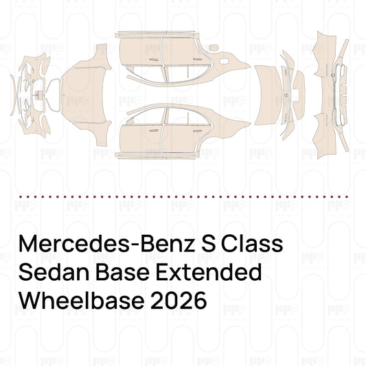 Voorgesneden PPF Mercedes-Benz S Class Sedan Base Extended Wheelbase 2026