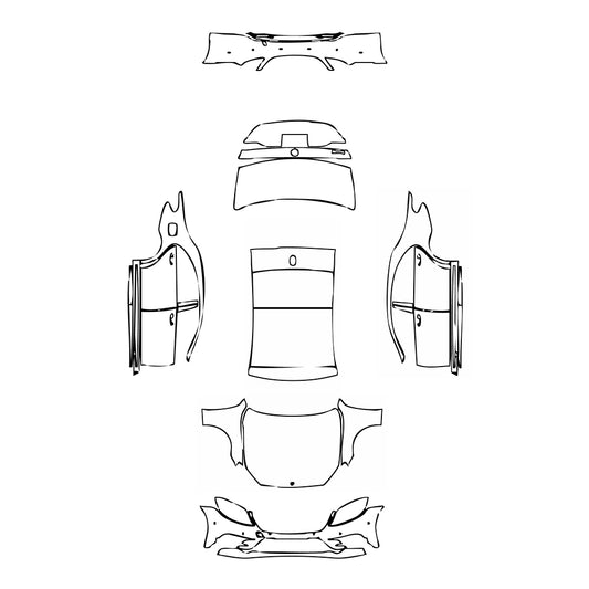 Pre-Cut PPF Mercedes-Benz S Class Sedan Sport Extended Wheelbase 2017 - PPF-Kits