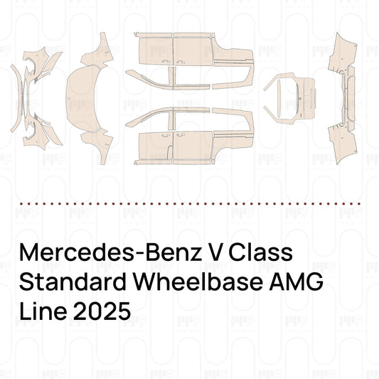 Voorgesneden PPF Mercedes-Benz V Class Standard Wheelbase AMG Line 2025