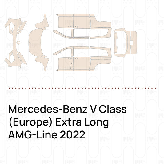 Voorgesneden PPF Mercedes-Benz V Class (Europe) Extra Long AMG-Line 2022