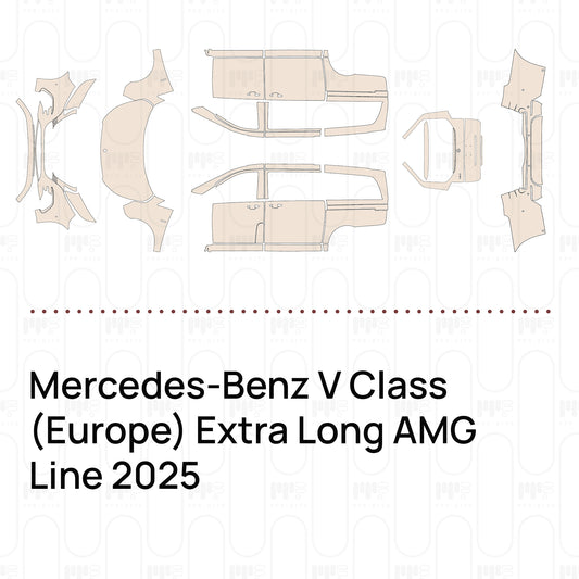 Voorgesneden PPF Mercedes-Benz V Class (Europe) Extra Long AMG Line 2025