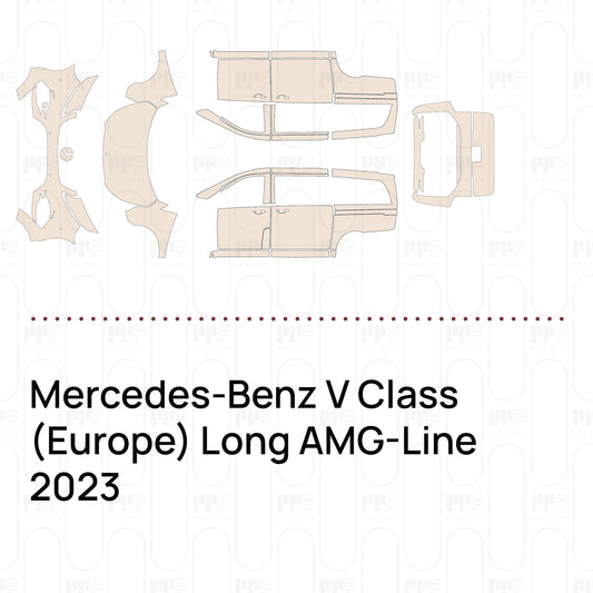 Voorgesneden PPF Mercedes-Benz V Class (Europe) Long AMG-Line 2023