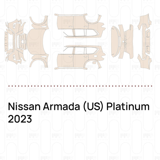Voorgesneden PPF Nissan Armada (US) Platinum 2023