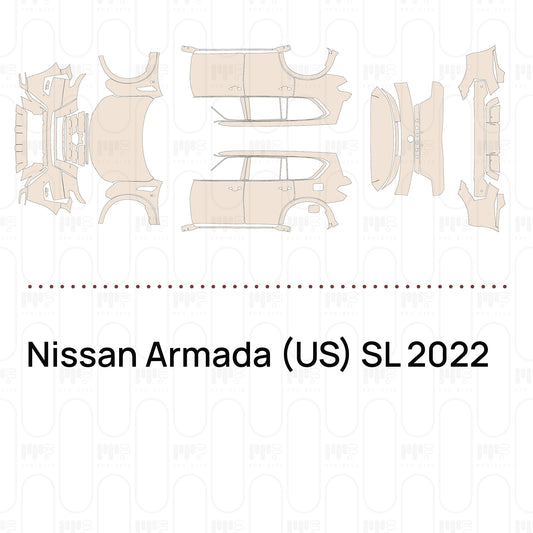 Voorgesneden PPF Nissan Armada (US) SL 2022