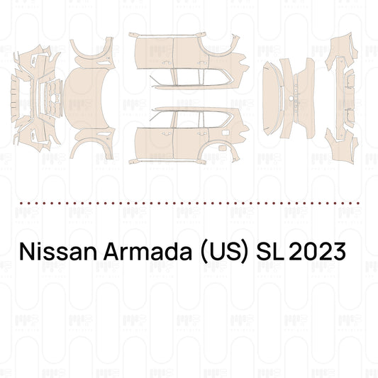 Voorgesneden PPF Nissan Armada (US) SL 2023