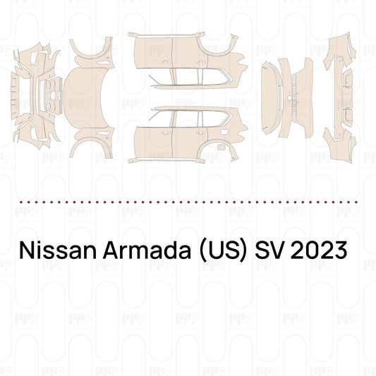 Voorgesneden PPF Nissan Armada (US) SV 2023