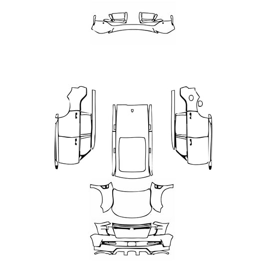 Pre-Cut PPF Nissan Armada (US) SV 2025 - PPF-Kits