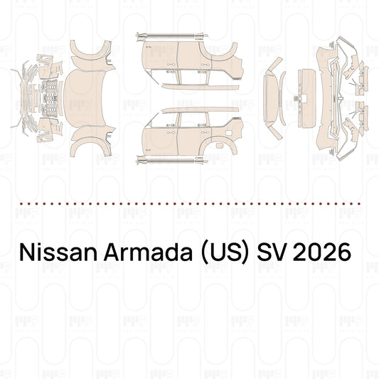 Voorgesneden PPF Nissan Armada (US) SV 2026