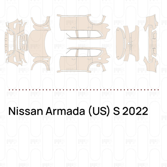 Voorgesneden PPF Nissan Armada (US) S 2022