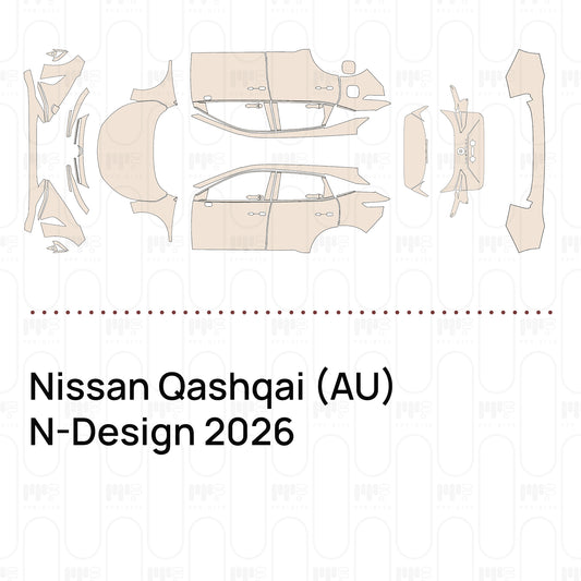 Voorgesneden PPF Nissan Qashqai (AU) N-Design 2026