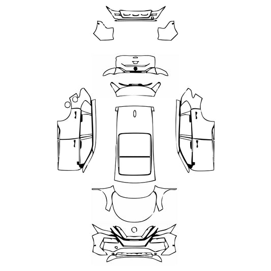 Pre-Cut PPF Nissan Rogue S 2023 - PPF-Kits