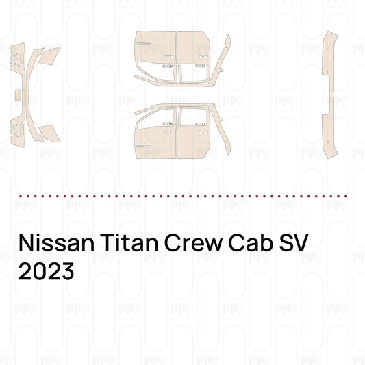 Voorgesneden PPF Nissan Titan Crew Cab SV 2023