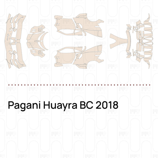 Pagani Huayra BC 2018 – Voorgesneden PPF-lakbeschermingsfolie