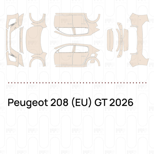 Voorgesneden PPF Peugeot 208 (EU) GT 2026