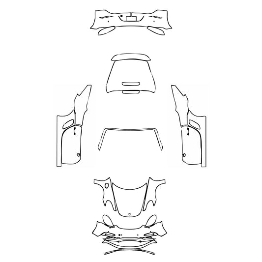 Pre-Cut PPF Porsche 718 Boxter Boxster 25 Anniversary 2021 - PPF-Kits