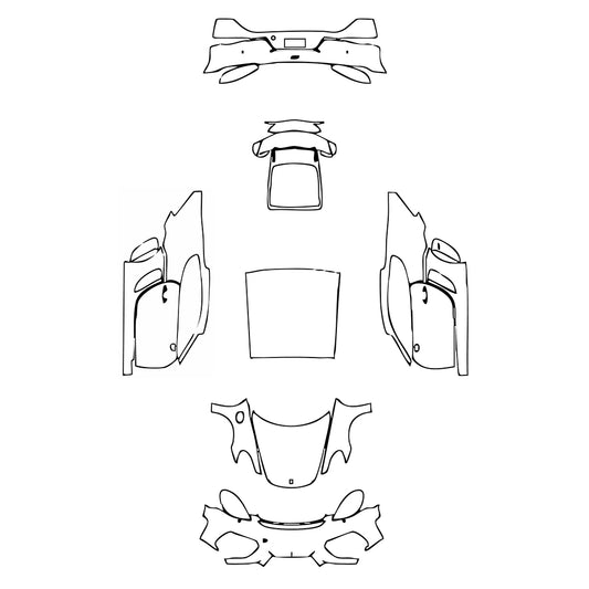 Pre-Cut PPF Porsche 718 Cayman Cayman GT4 2022 - PPF-Kits