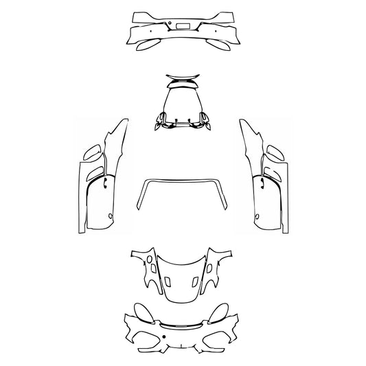 Pre-Cut PPF Porsche 718 Spyder RS 2024 - PPF-Kits
