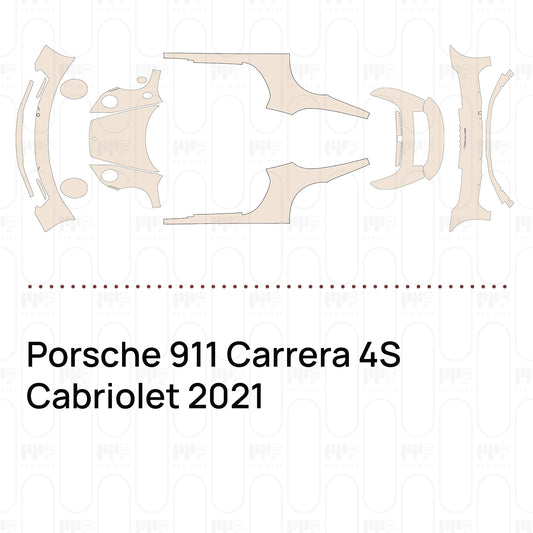 Voorgesneden PPF Porsche 911 Carrera 4S Cabriolet 2021