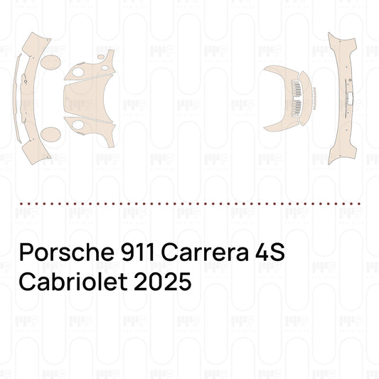 Voorgesneden PPF Porsche 911 Carrera 4S Cabriolet 2025