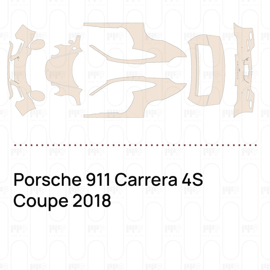 Voorgesneden PPF Porsche 911 Carrera 4S Coupe 2018