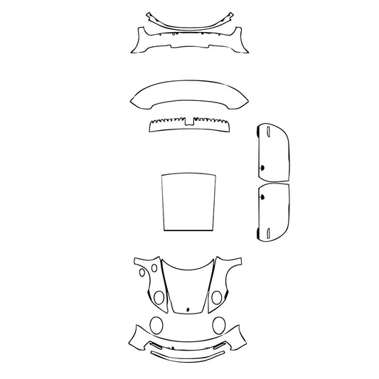 Pre-Cut PPF Porsche 911 Carrera 4S Coupe 2023 - PPF-Kits