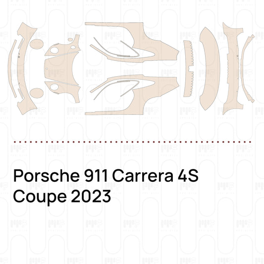 Voorgesneden PPF Porsche 911 Carrera 4S Coupe 2023
