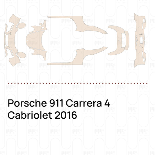 Voorgesneden PPF Porsche 911 Carrera 4 Cabriolet 2016