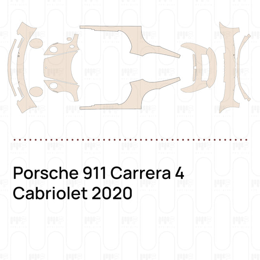Voorgesneden PPF Porsche 911 Carrera 4 Cabriolet 2020