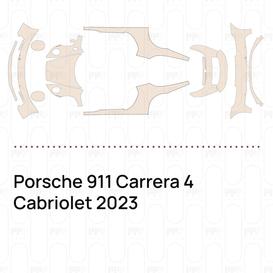 Voorgesneden PPF Porsche 911 Carrera 4 Cabriolet 2023