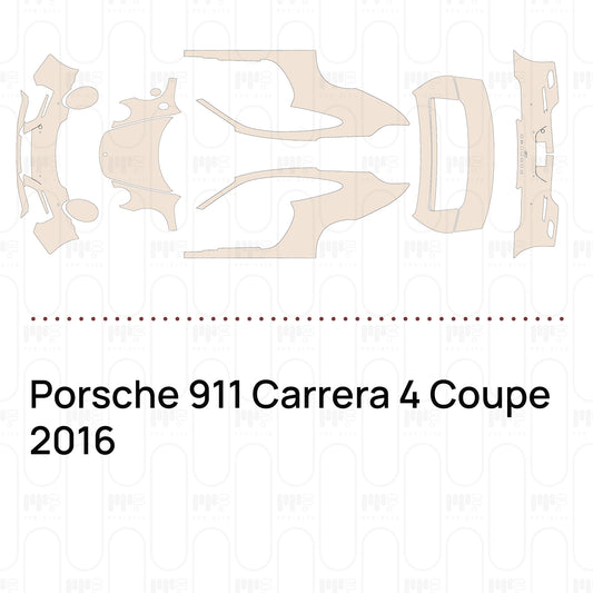 Voorgesneden PPF Porsche 911 Carrera 4 Coupe 2016
