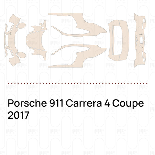 Voorgesneden PPF Porsche 911 Carrera 4 Coupe 2017