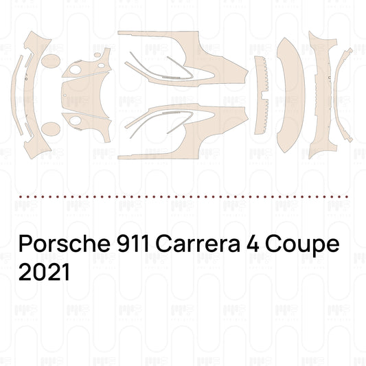 Voorgesneden PPF Porsche 911 Carrera 4 Coupe 2021