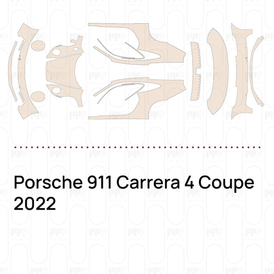 Voorgesneden PPF Porsche 911 Carrera 4 Coupe 2022