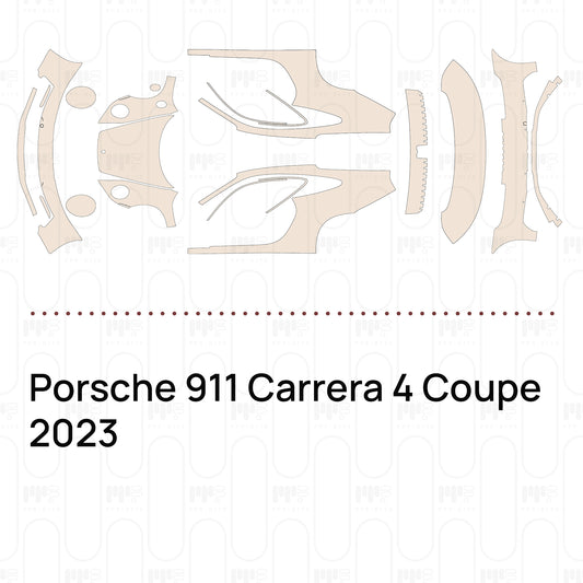 Voorgesneden PPF Porsche 911 Carrera 4 Coupe 2023